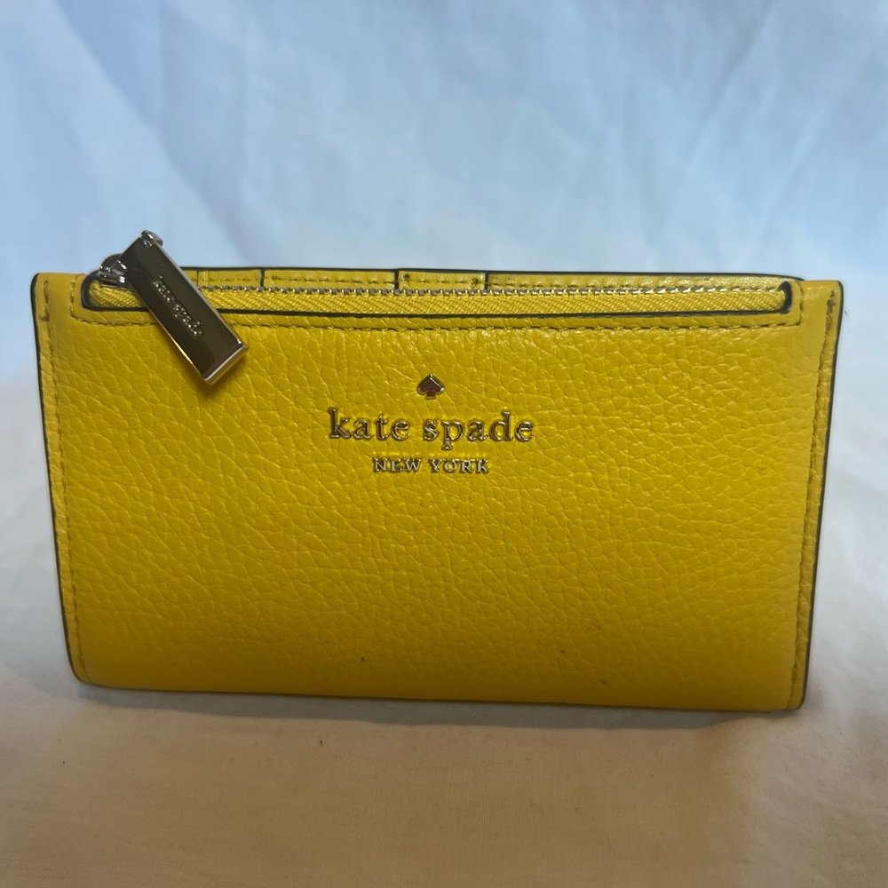 Kate spade pebble, leather, mini wallet